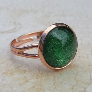 Magic Ring for Cosplay and LARP - Green and Copper