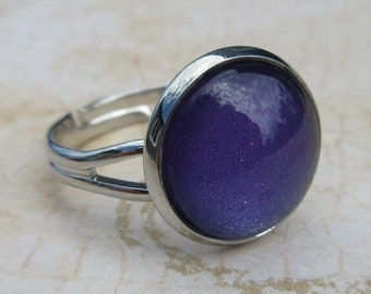 Magic Ring for Cosplay and LARP - Violet and Pewter