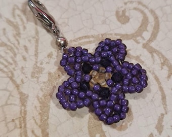Beaded Violet Charm