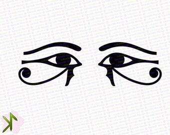 Plotter/Die-Cutter PNG Clipart - Eyes of Horus and Ra - Set of 2 images