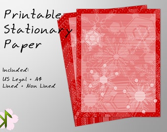 Printable Stationery Paper - Winter 0009