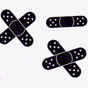 Plotter/Die-Cutter PNG Clipart - Bandages - Set of 3