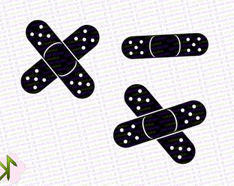 Plotter/Die-Cutter PNG Clipart - Bandages - Set of 3