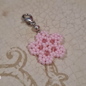 Beaded Sakura Charm image 2