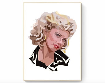 Olivia Newton John - Art Print - Sandy - Grease