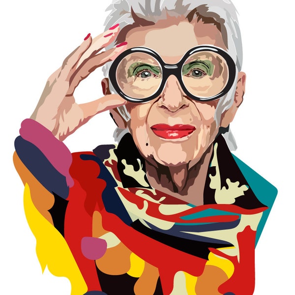 Iris Apfel - Art Print - Fashion Print - Icon Art