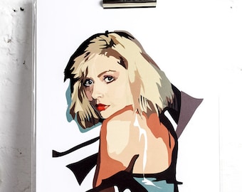 Debbie Harry Art Print – Blondie Pop Art, Retrato Giclée moderno