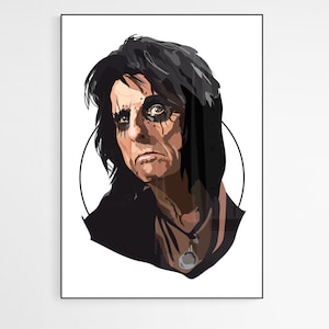 Alice Cooper - Art Print - Muziek Print - Portret - Rock