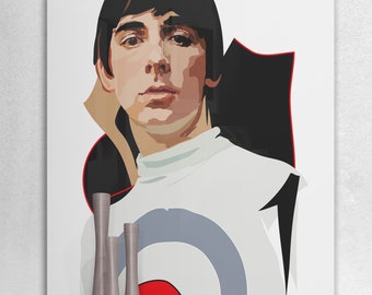 Keith Moon / Art Print / The Who / Mod