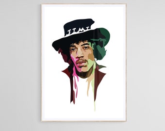 Jimi Hendrix - Art Print