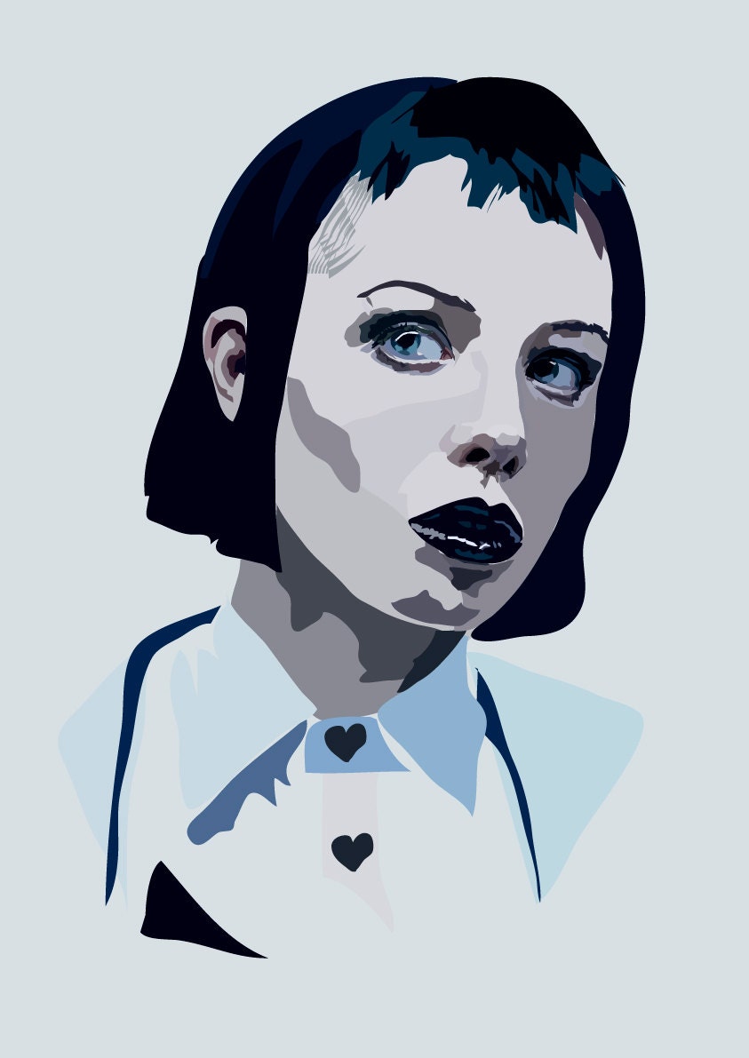 Alice Glass Art Print Etsy