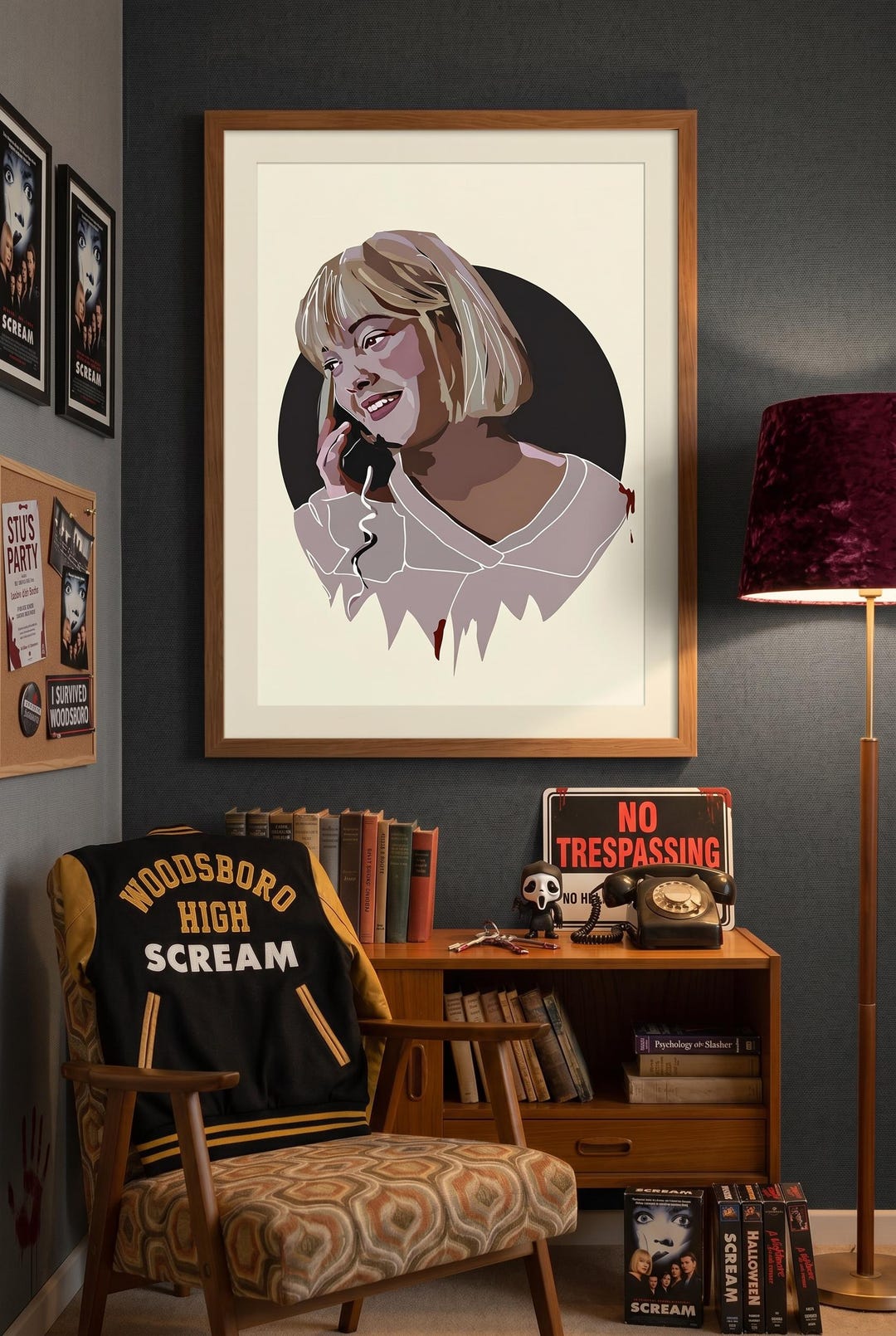 Casey Becker - Drew Barrymore - Scream - Art Print - Horror - Etsy
