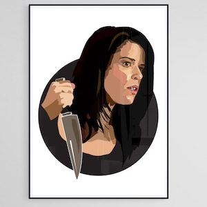 Sidney Prescott - Neve Campbell - Scream - Art Print - Horror