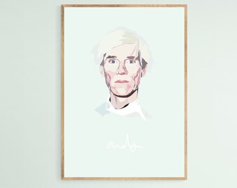 Andy Warhol - Art Print - Portrait