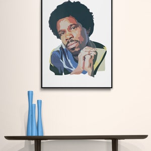Billy Ocean - Impresión artística - Retrato en color