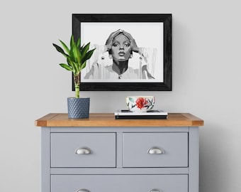 Diana Ross - Impression d'art 16 x 20 pouces