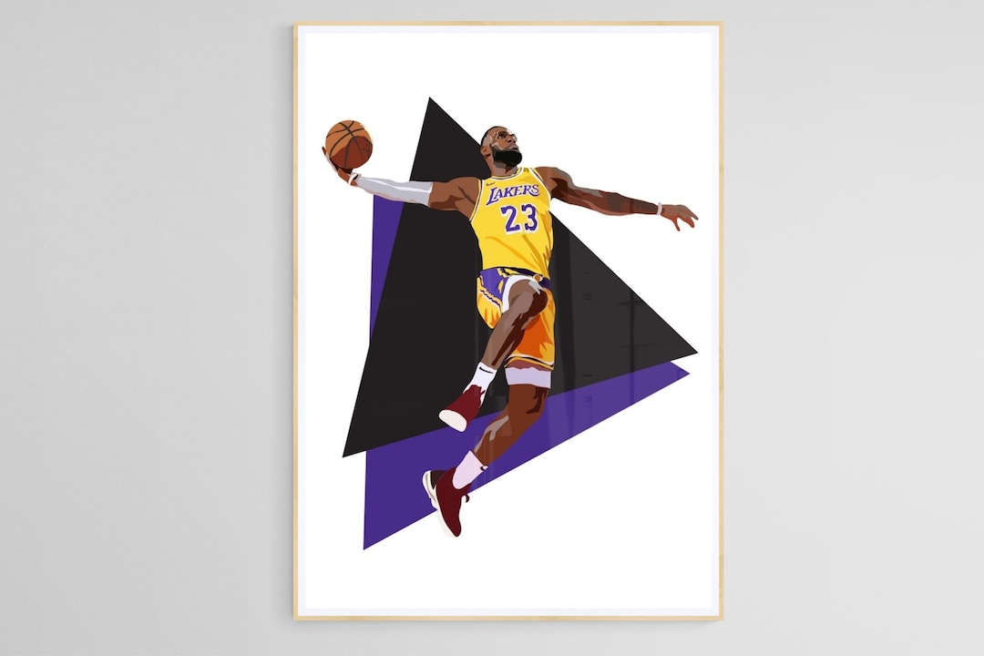 Lebron James print by Anna McKay