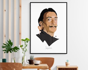 Salvador Dali - Art Print - Portrait