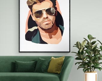 George Michael - Impresión artística -