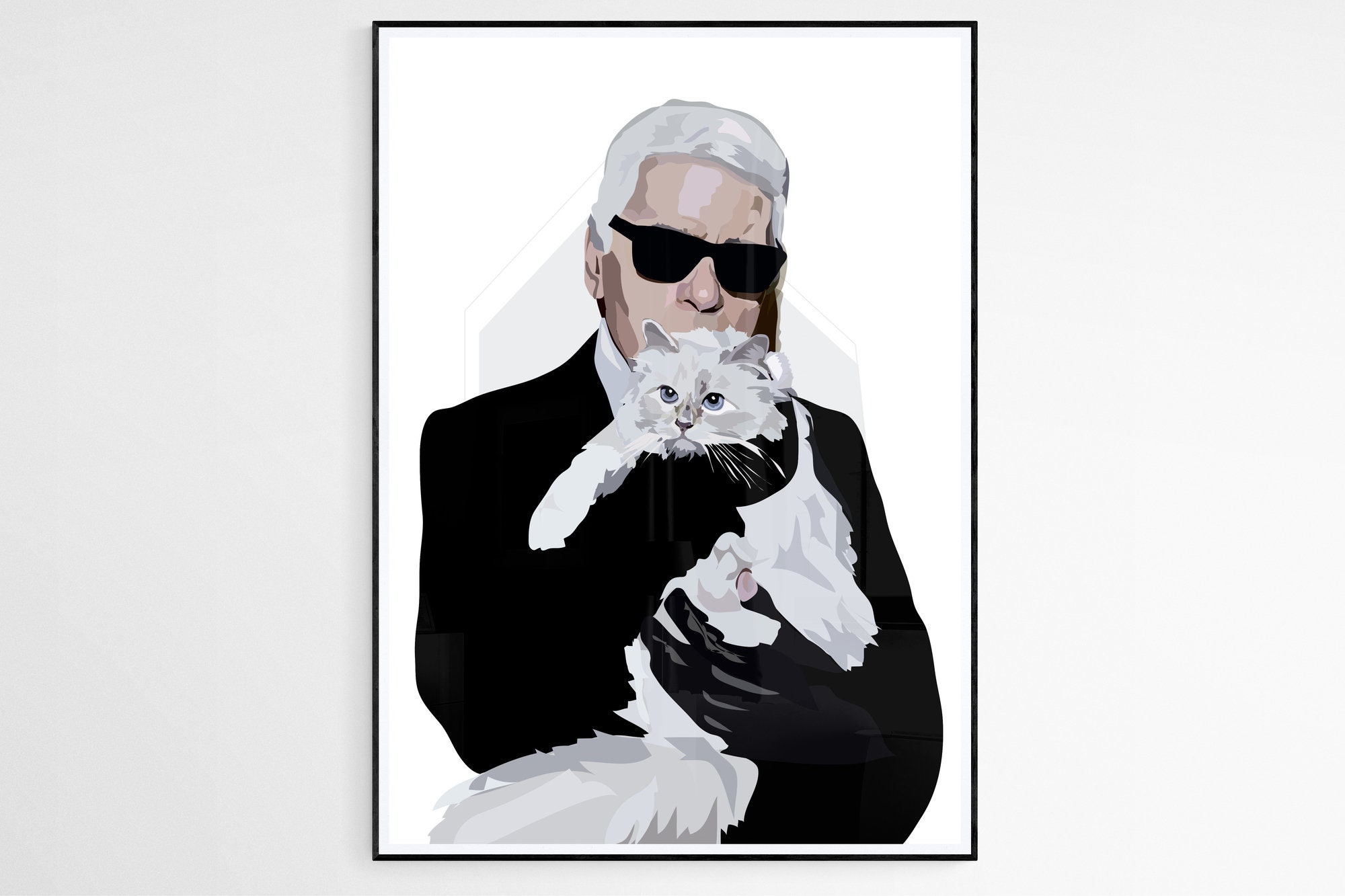 Photo wallpaper LAGERFELD Karl Icon with Sunglasses