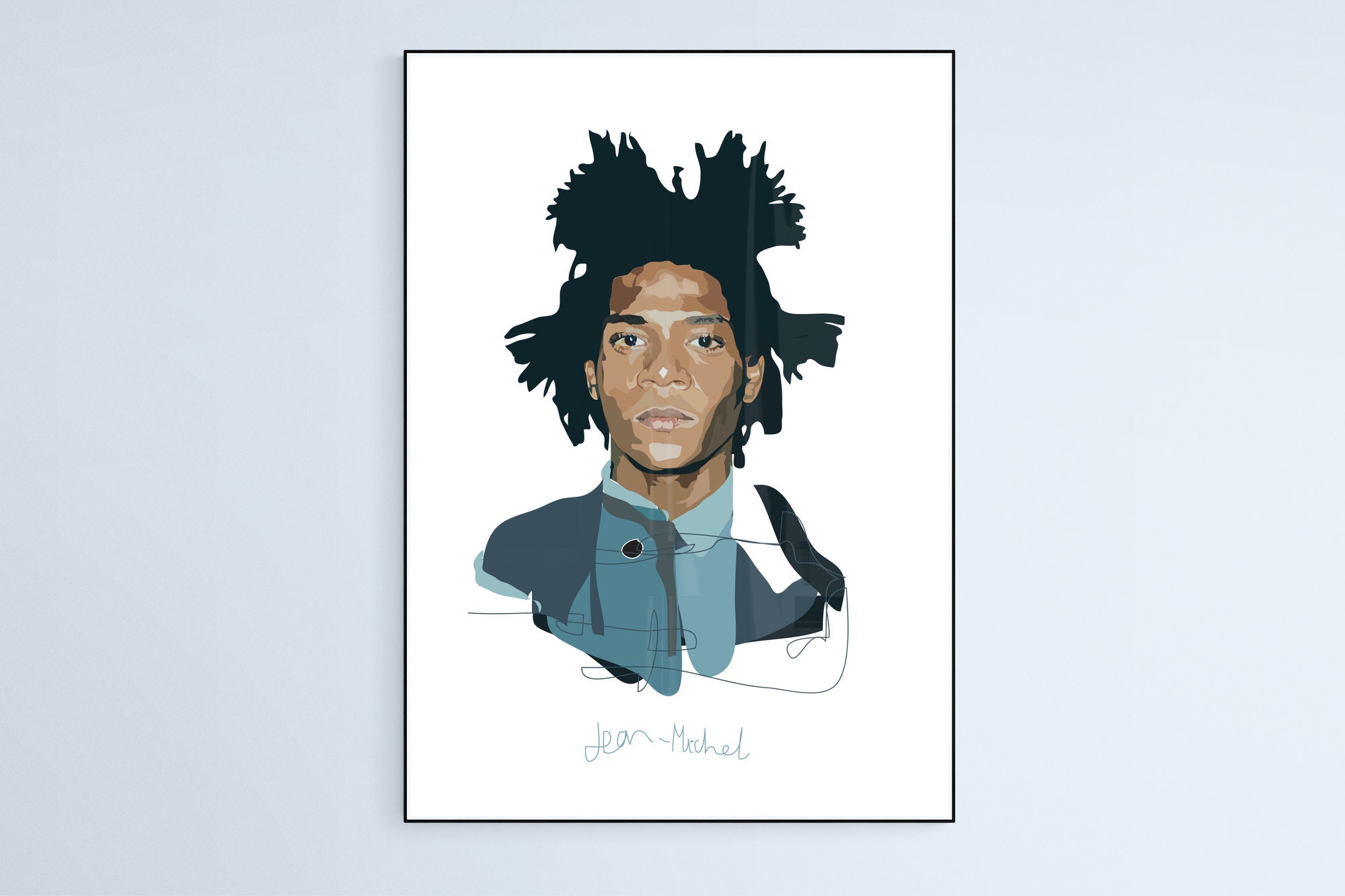 Jean-michel Basquiat Art Print Portrait - Etsy Israel