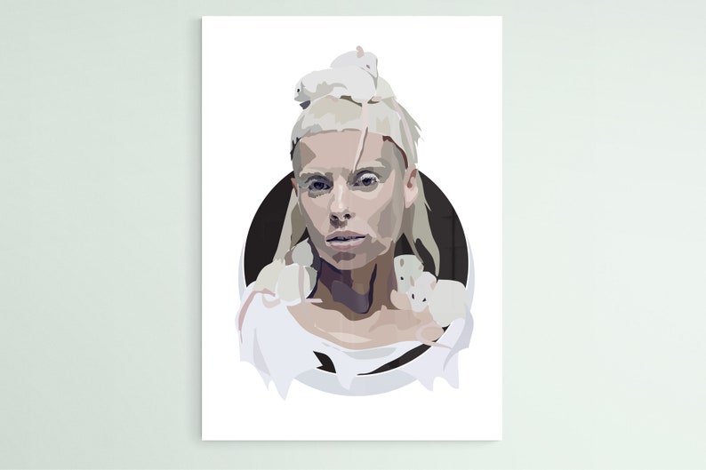 Yolandi Visser Art Print Die Antwoord Portrait image 1