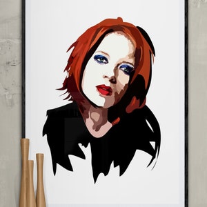 Shirley Manson - Art Print - Music Poster - Garbage Wall Art - Rock