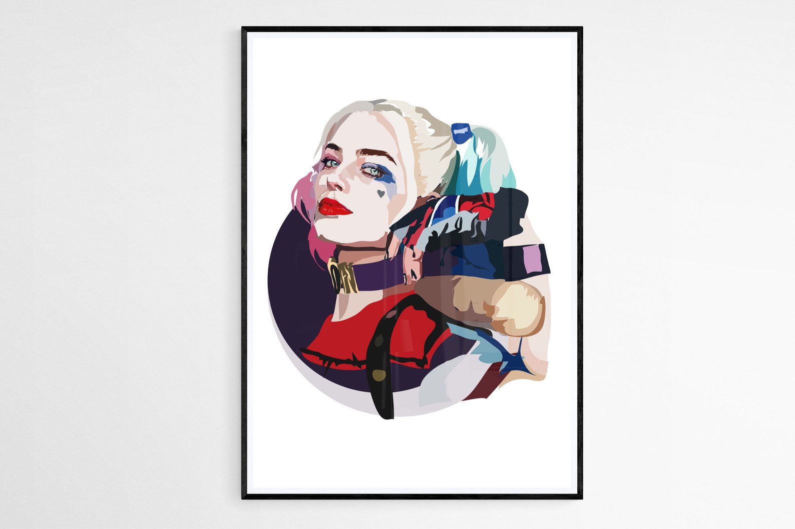 Harley Quinn Art Print Suicide Squad Margot Robbie Etsy
