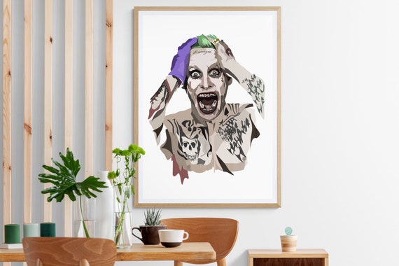 Jared Leto as Joker Suicide Squad Quotes Poster Wall Decor – Twentyonefox