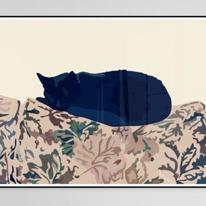 Kitty - Art Print - Cosy - Animal - Vintage