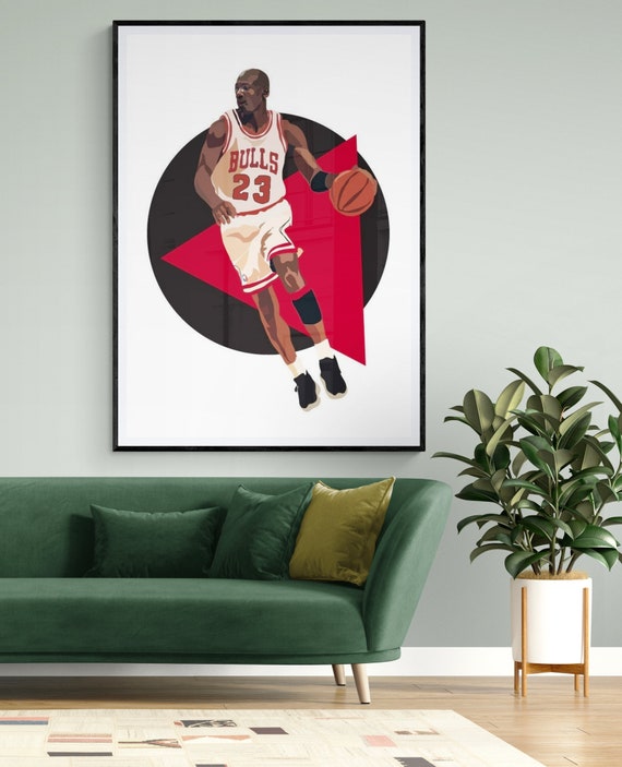 Michael Jordan Chicago Bulls 3 NBA Basketball Art Print 11x14 