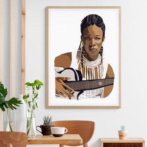 India Arie - Art Print - Music Print - RnB