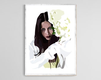 Chelsea Wolfe - Art Print - Portrait Print - Celebrity Print - Music Print