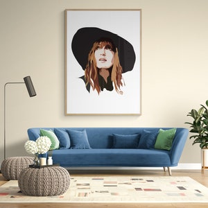 Florence Welch - Florence + the Machine - Art Print - Portrait Print - Celebrity Print - Music Print