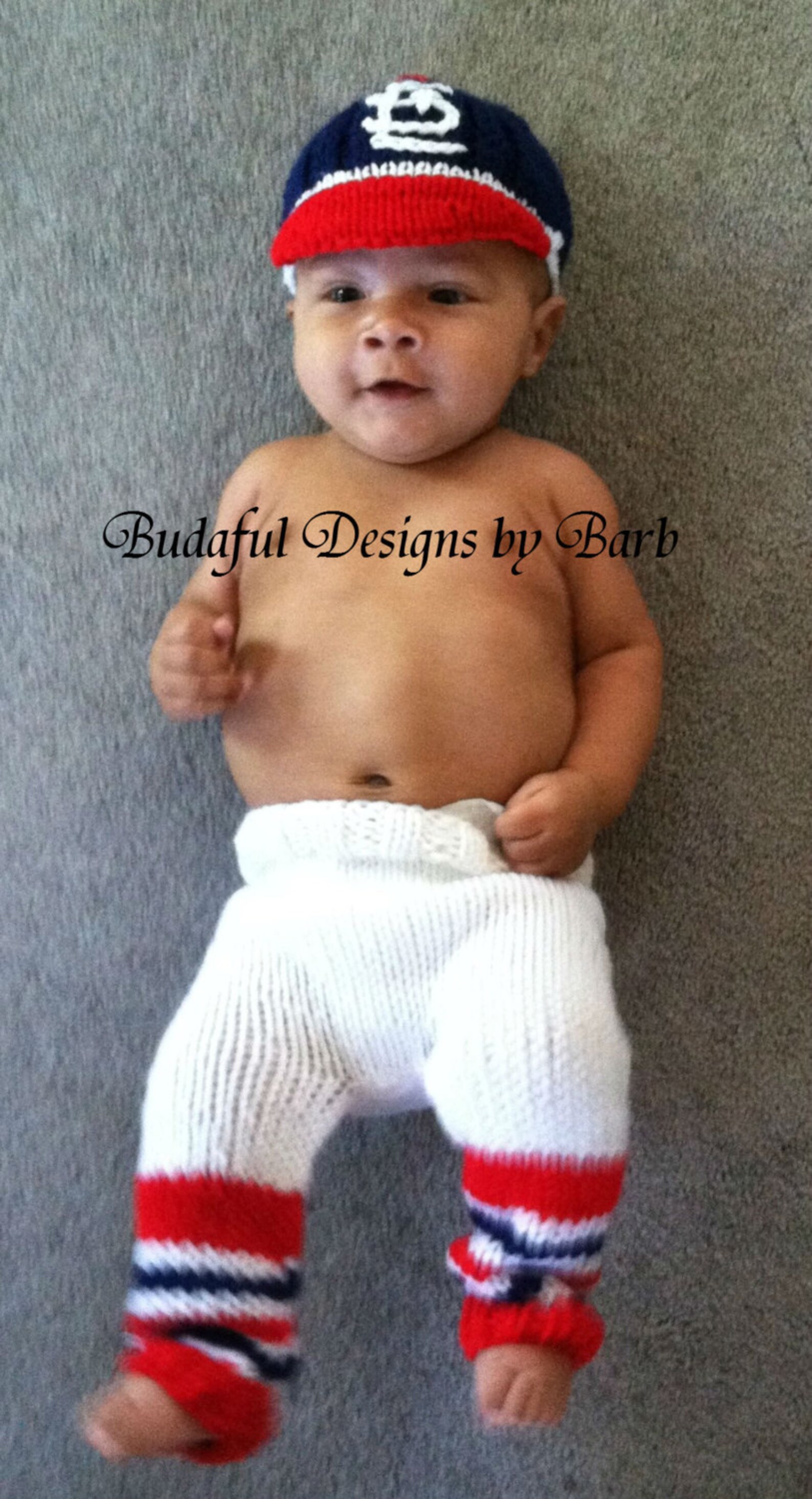 St. Louis Cardinals Baby Baseball Hat and Pants Set for the Etsy