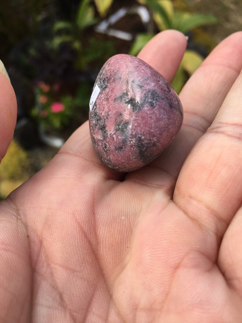 Rhodonite crystal healing crystals meditation crystal Etsy