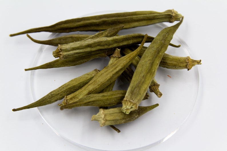 Dried Okra Treat 0.75oz Etsy