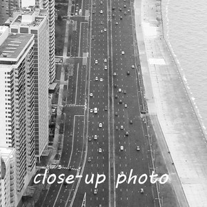 Chicago Lake Shore Drive photo print, Chicago photography, black and white art, large wall art, paper or canvas picture, 5x7 8x10 to 24x36 image 5