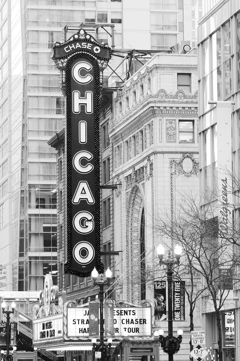 Chicago Black and White Art Photography 3 Photo Prints Etsy