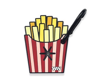 Fries Hands Free Used Waste Bag Holder, poop bag carrier, dog walking poop clip, hands free dog bag, dog hiking, poo carrier, waterproof