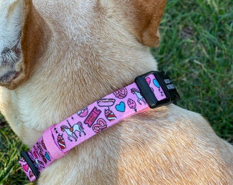 Carnival Dog Collar, Girl Dog Gift, Candy Dog Accessory, Trendy
