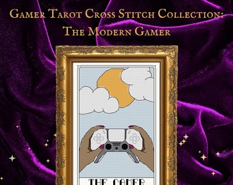 Gamer Tarot: The Modern Gamer - Cross Stitch Pattern - Instant Download