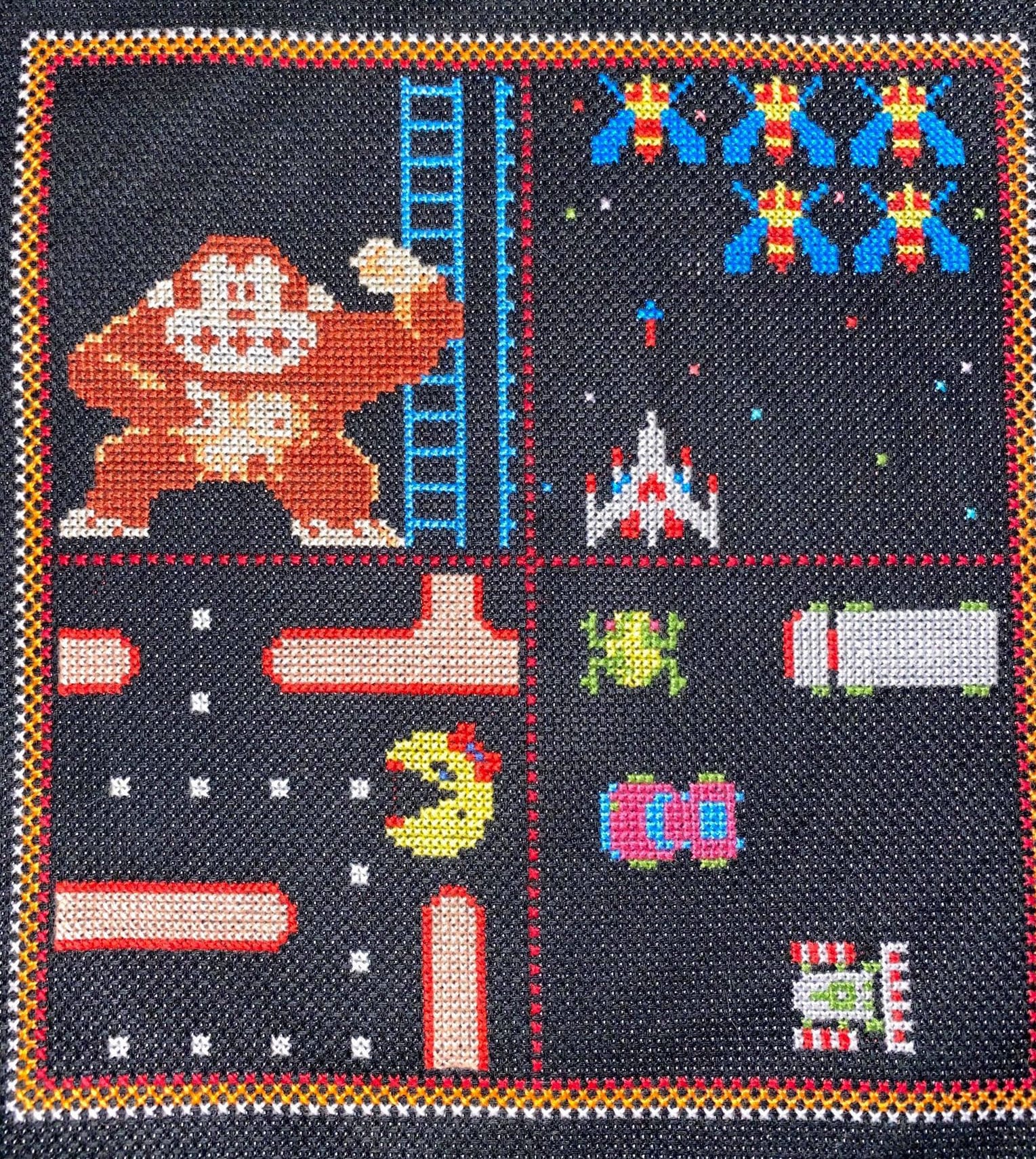 Arcade Block 1 Video Game Cross Stitch Pattern Instant Etsy Israel