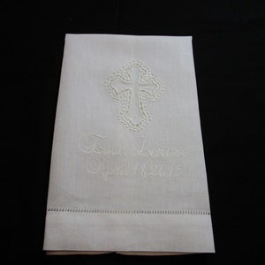 Personalized Christening Towel-Baby Boy Christening Towel-Baby Girl Christening Towel-Baby Baptism Towel- Personalized Baby BaptismTowel