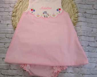 Unicorn Birthday Girl Dress, First Birthday,