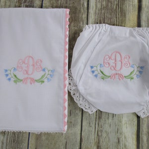 Baby Bloomers,Personalized Baby Bloomers,Diaper Cover,Newborn Bloomers,Monogrammed Bloomers,Baby Girl Bloomers,Custom Baby Bloomers