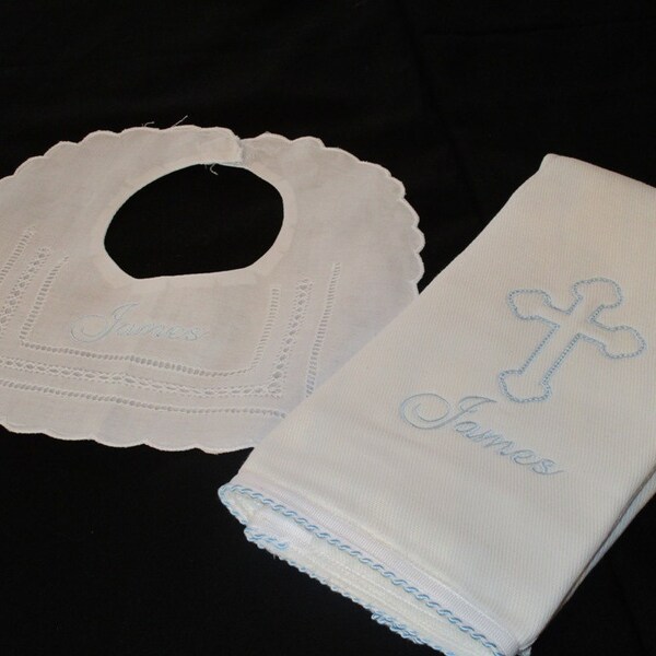 Christening Bib Etsy