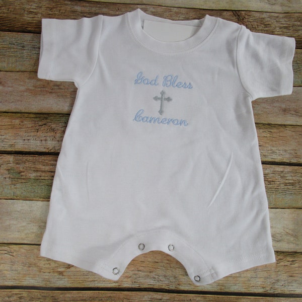Boy Christening Outfit, Boy Baptism Outfit,Baby Dedication, Baby Boy Easter Outfit, Baby Boy Communion Set, Baby Boy Romper