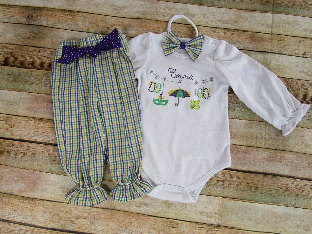 newborn mardi gras outfit