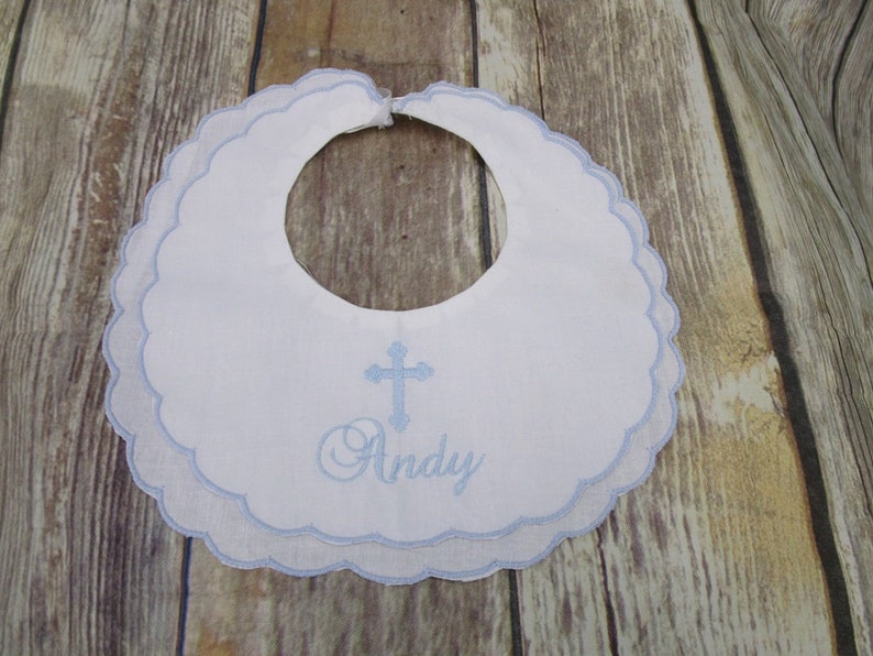 christening bibs personalized